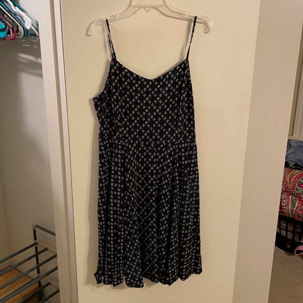 Black, skinny strap dress